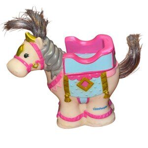 Fisher-Price Little People Dance Twirl Palace White Horse-GUC